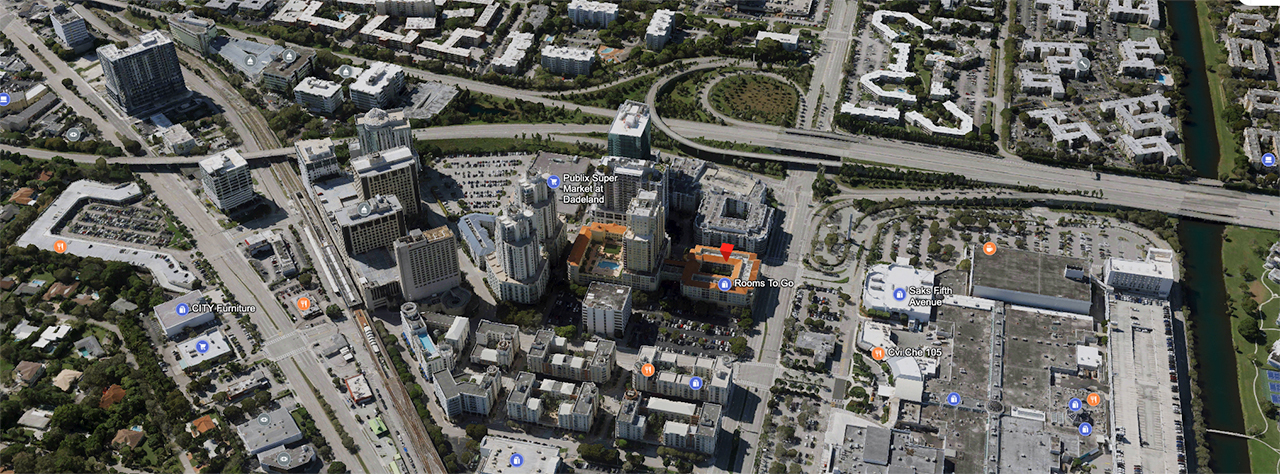 The Toscano Apartments Location Map